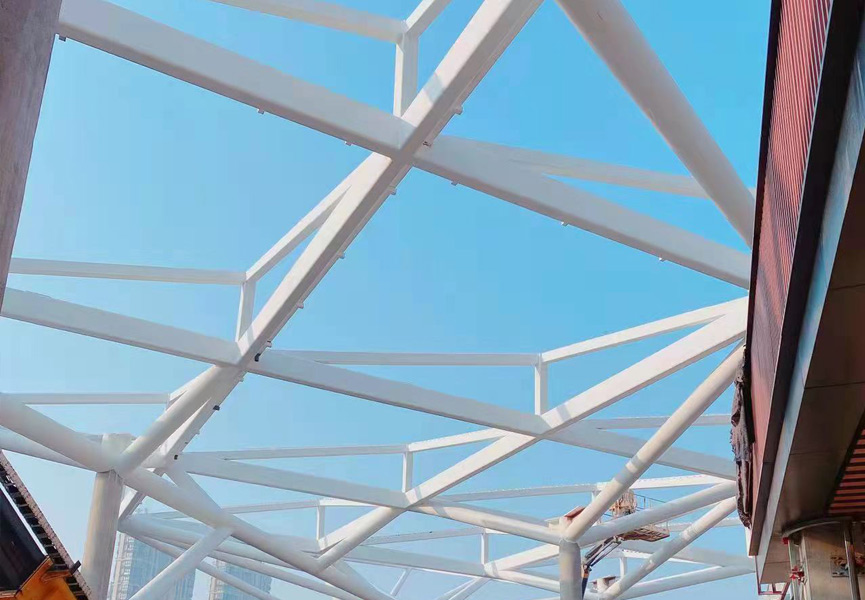 禧悦新城项目钢连廊及天幕工程